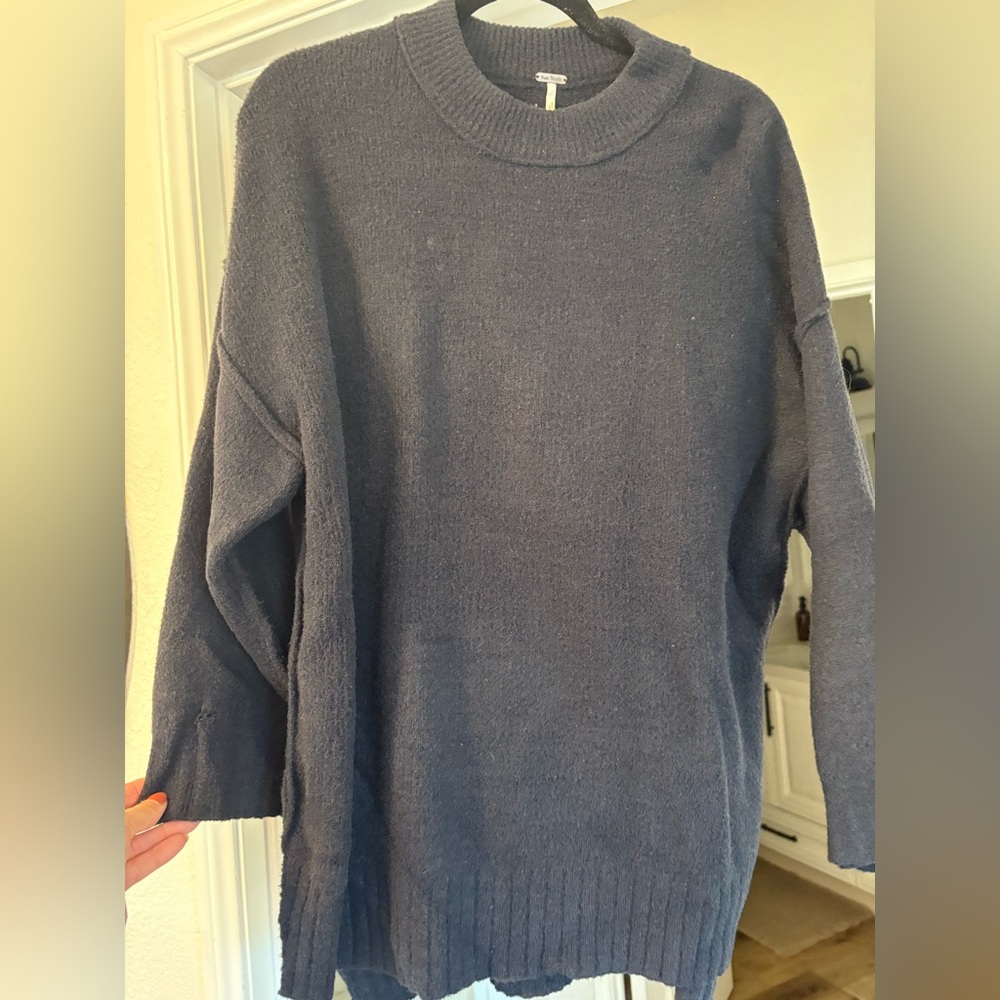 Free people black pullover sweater